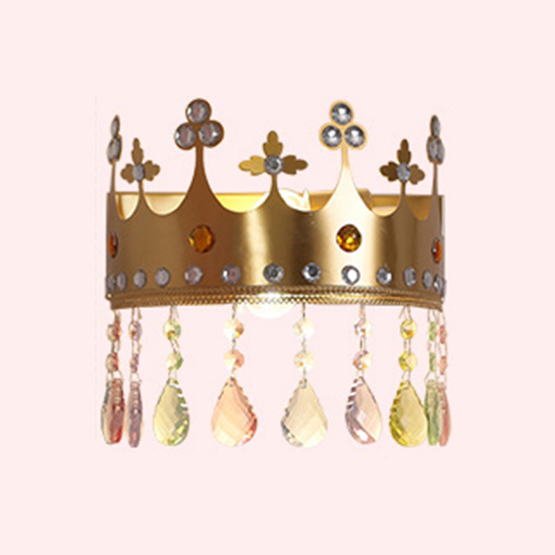 Nordic Style Wall Mount Light Crown Shape Wall Lamp for Children's Room