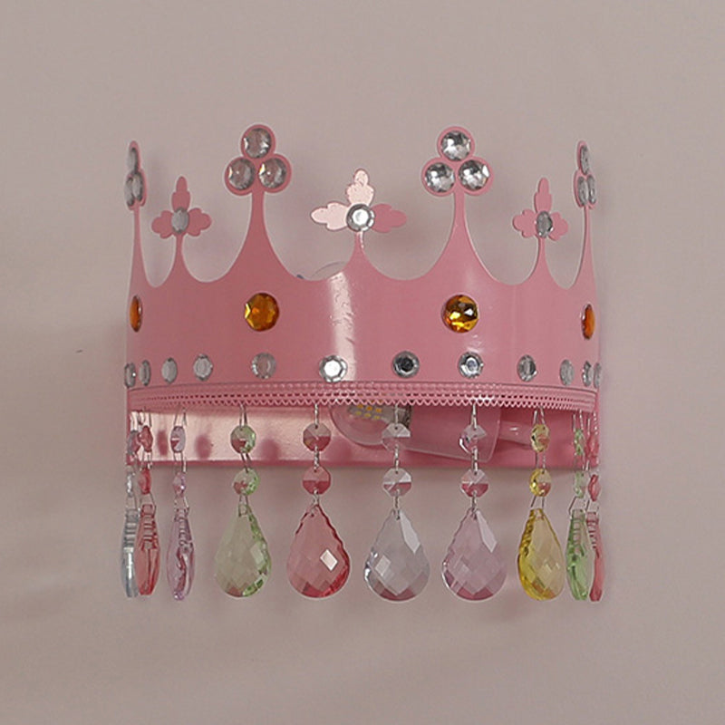 Nordic Style Wall Mount Light Crown Shape Wall Lamp for Children's Room