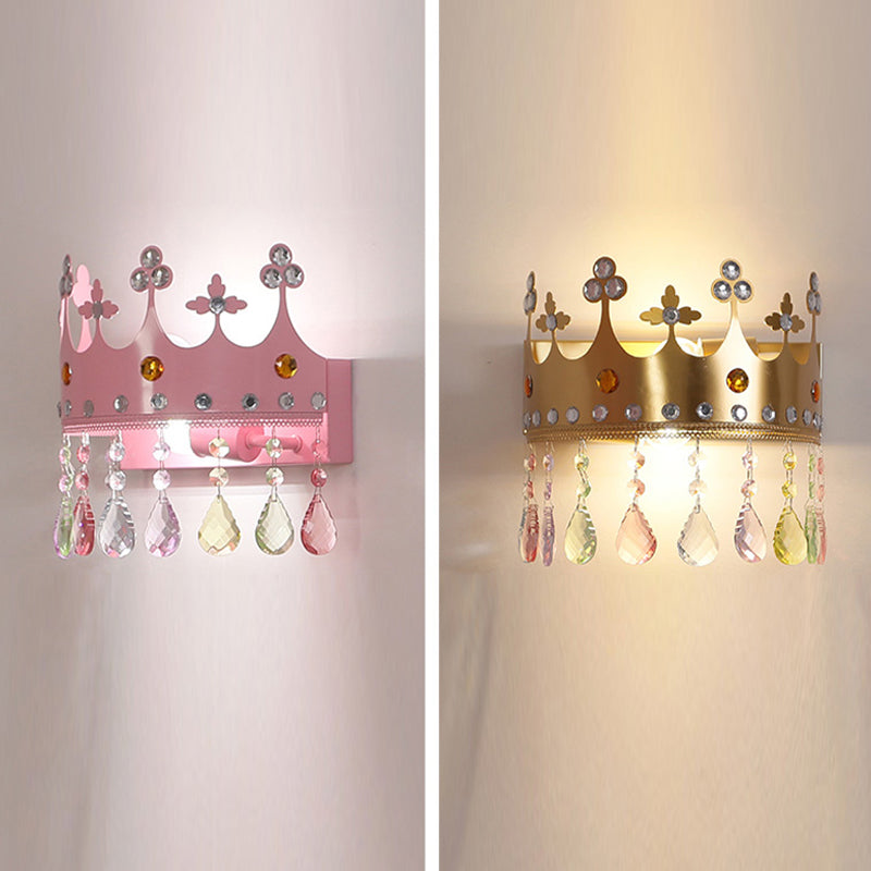 Nordic Style Wall Mount Light Crown Shape Wall Lamp for Children's Room