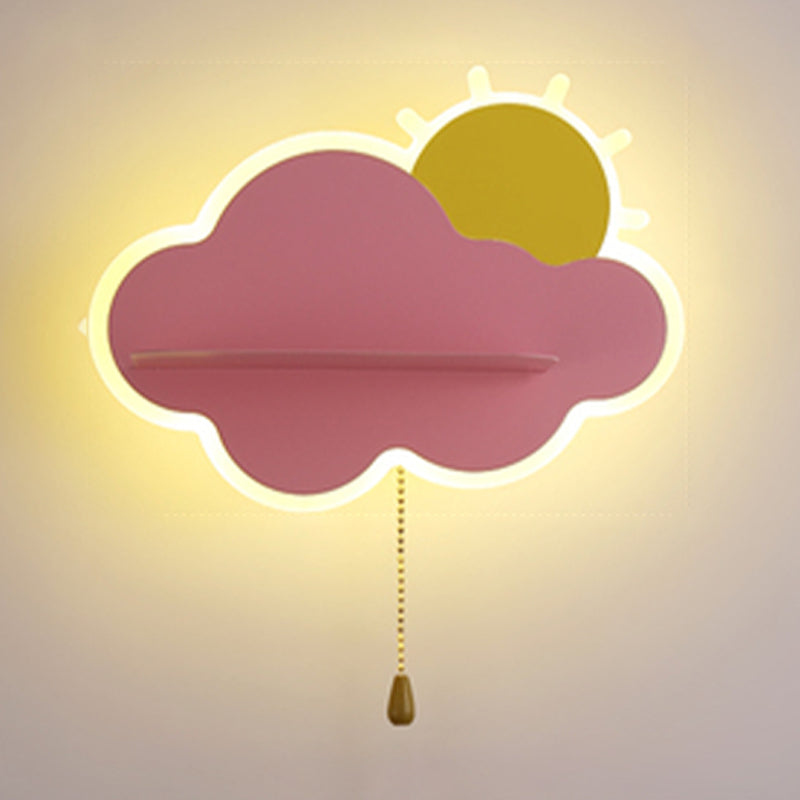 Nordic Style Wall Mount Light Cloud Shape Wall Lamp for Children's Room