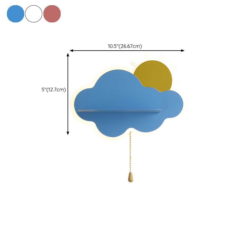 Nordic Style Wall Mount Light Cloud Shape Wall Lamp for Children's Room