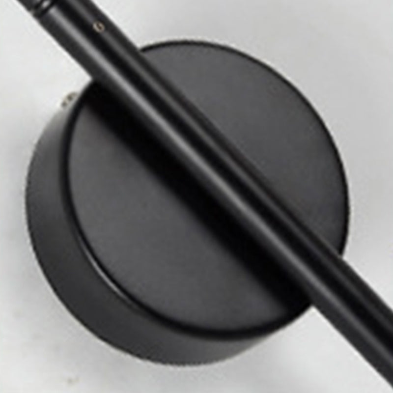 Industrial Style Wall Sconce Iron 1 Light Sconces in Black for Bedroom