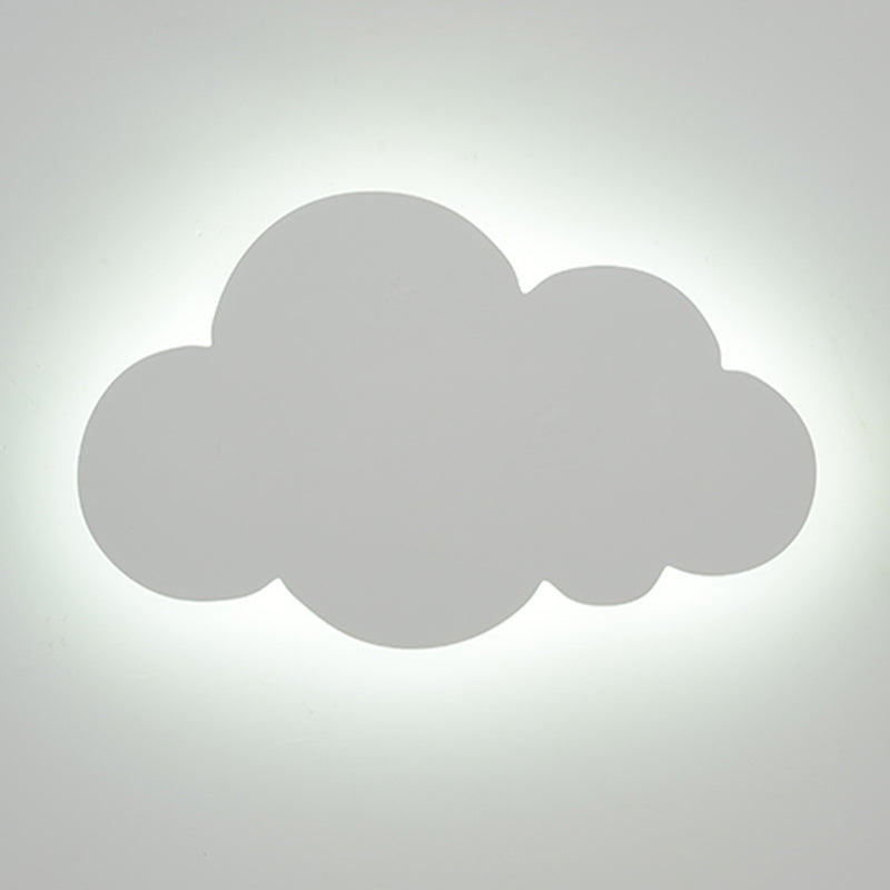 Nordic Style Iron Wall Light Cloud Shape Wall Lamp for Children's Room