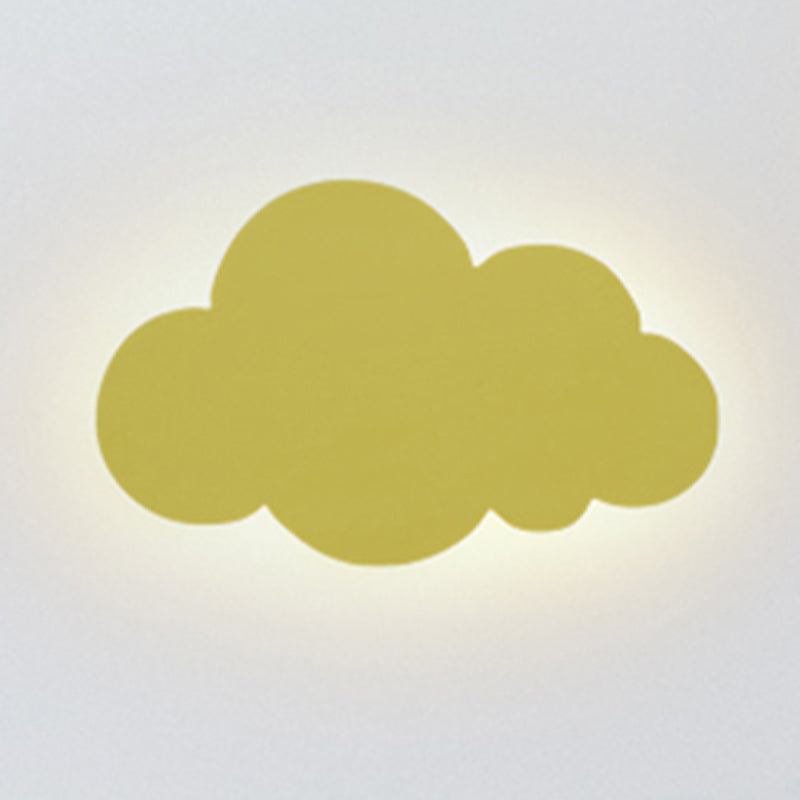 Nordic Style Iron Wall Light Cloud Shape Wall Lamp for Children's Room