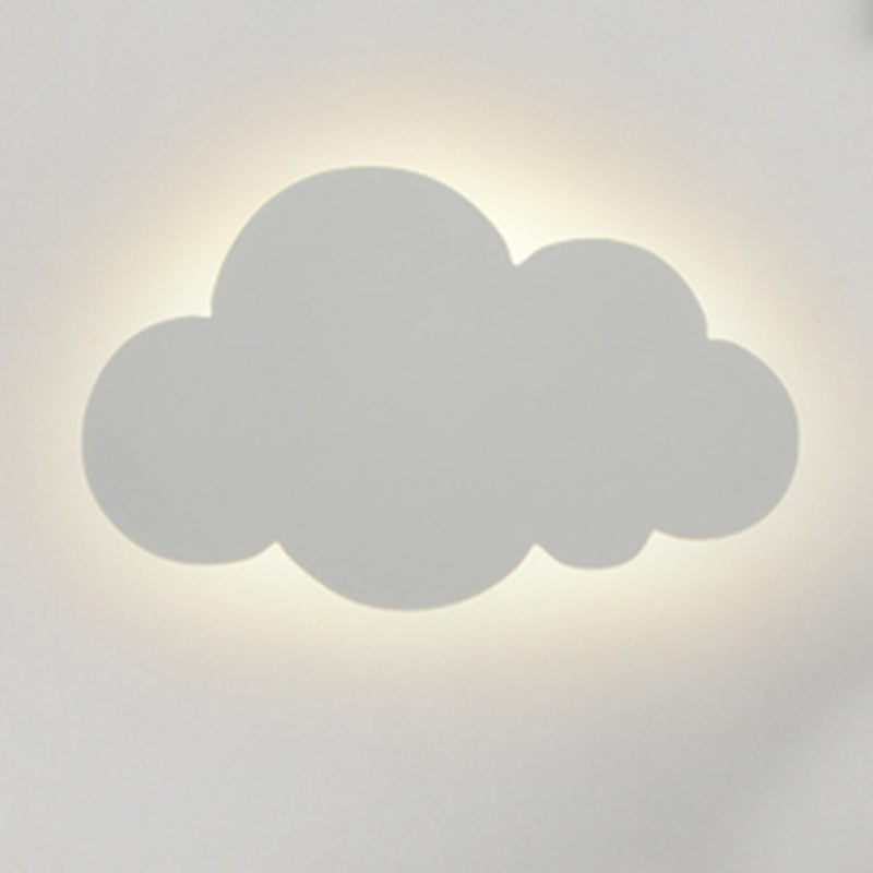 Nordic Style Iron Wall Light Cloud Shape Wall Lamp for Children's Room