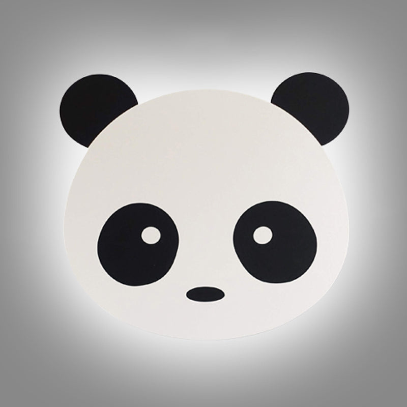 Nordic Style Iron Wall Light Panda Shape Wall Lamp for Children's Room