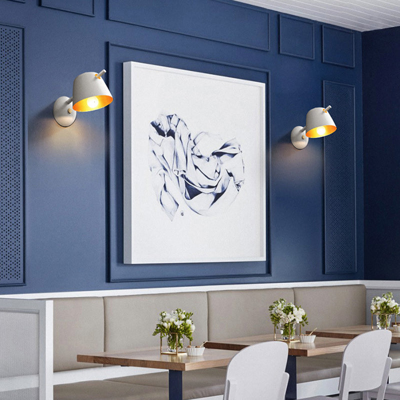 Modern Style Empire Shape Wall Light Metal 1 Light Sconces for Bedroom