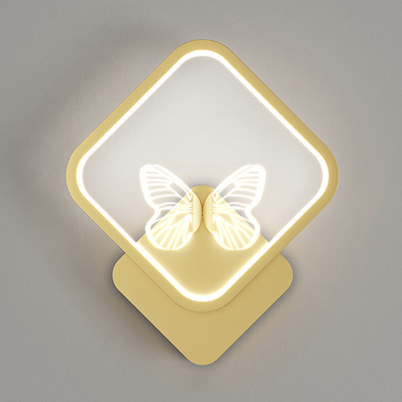 Nordic Style Iron Wall Light Geometry Shape Wall Lamp for Children's Room