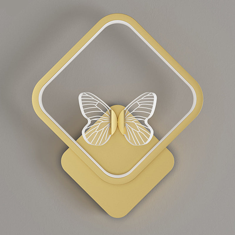 Nordic Style Iron Wall Light Geometry Shape Wall Lamp for Children's Room