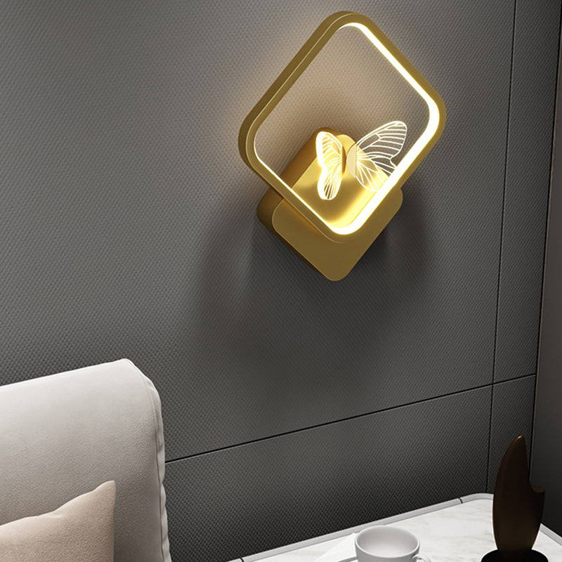 Nordic Style Iron Wall Light Geometry Shape Wall Lamp for Children's Room