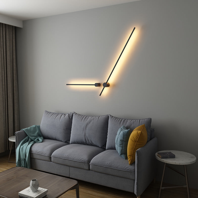 Single Modernism Black Wall Mounted Sconce LED Wall Light for Bedroom