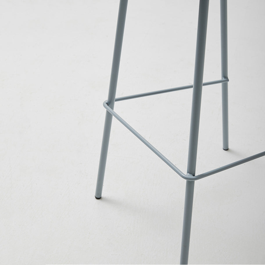 Modern Style PU Leather Bar-stool Square Seat Counter Bar Stool with Metal Legs