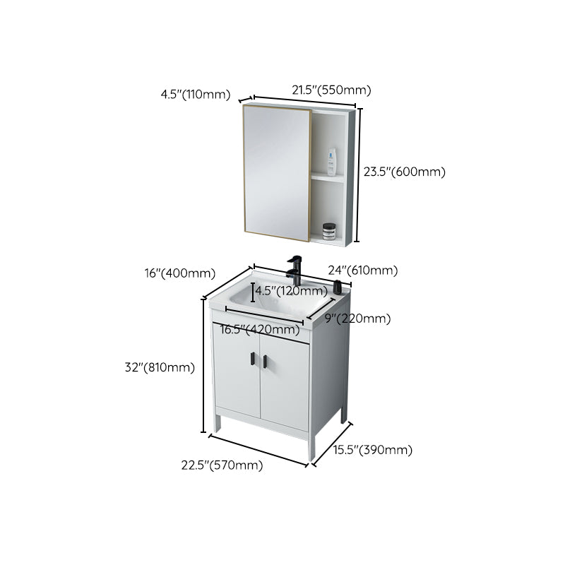 Aluminum Bathroom Vanity Modern Bathroom Vanity Set for Bathroom