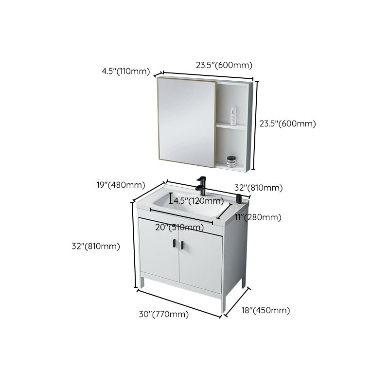 Aluminum Bathroom Vanity Modern Bathroom Vanity Set for Bathroom