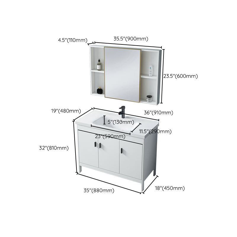Aluminum Bathroom Vanity Modern Bathroom Vanity Set for Bathroom