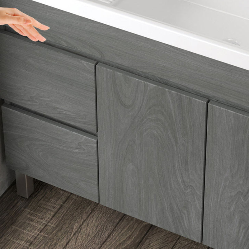 Ceramic Bathroom Vanity Cabinet Modern 32.6" H Bathroom Vanity Set for Balcony