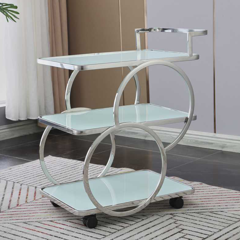 31.50" High Contemporary Style Prep Table Rolling Metal Prep Table for Kitchen