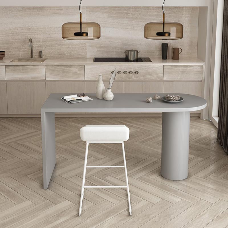 Contemporary Bar Table Solid Wood Specialty Pub Table for Breakroom