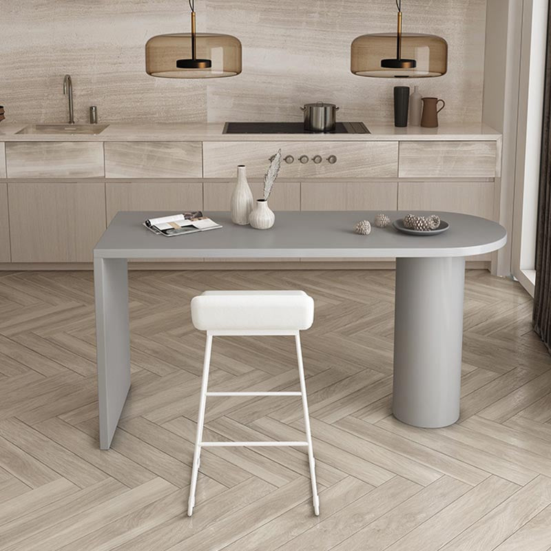 Contemporary Bar Table Solid Wood Specialty Pub Table for Breakroom