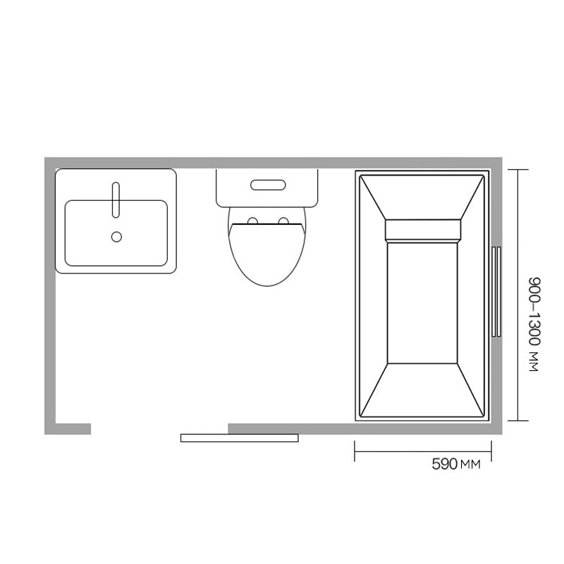 Modern Soaking Bath Tub Center Drain Placement Stand Alone Bathtub