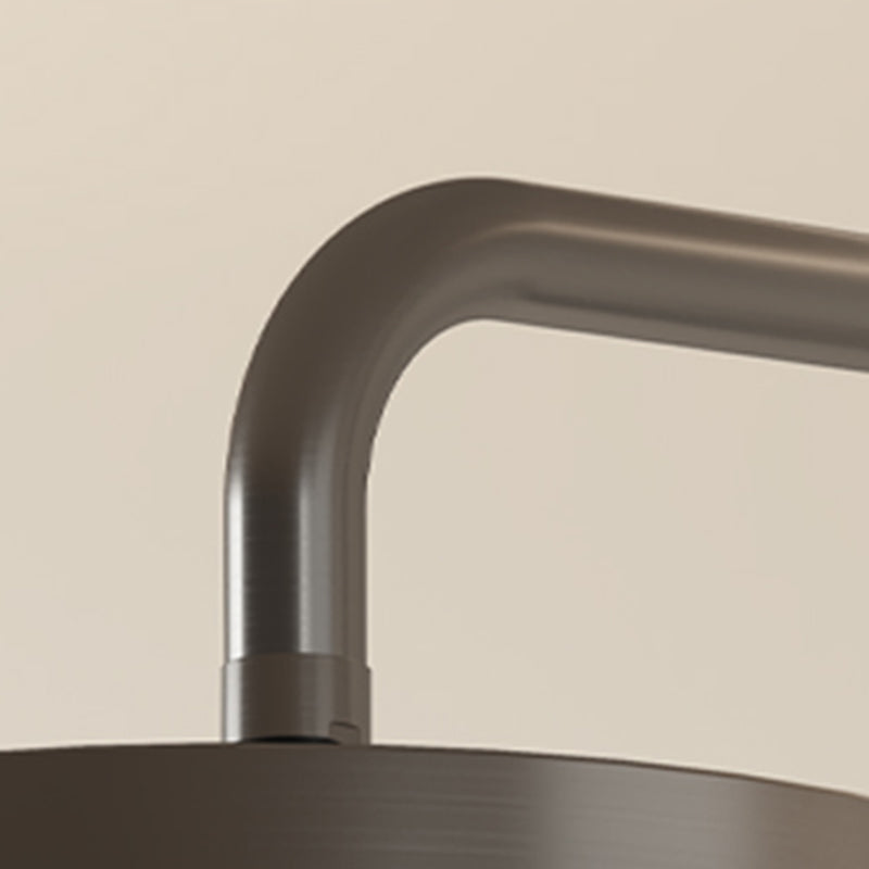 Brass Circular Shower Combo Wall Mounted Shower Set with 2 Shower Heads