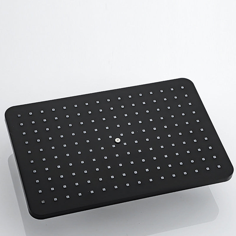 Modern Pressure Balanced Diverter Valve Shower Faucet Square Shower System on Wall