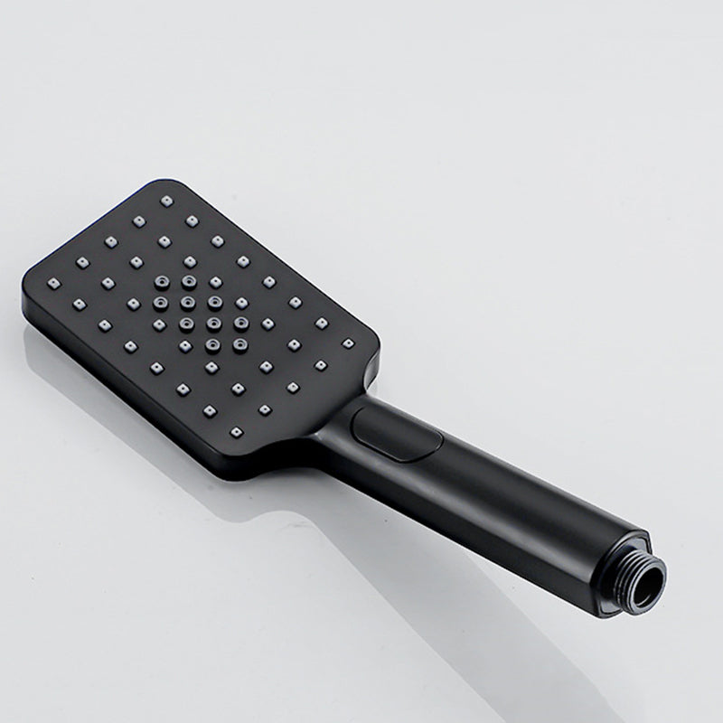 Modern Pressure Balanced Diverter Valve Shower Faucet Square Shower System on Wall