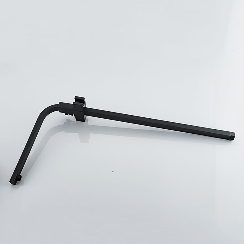 Modern Pressure Balanced Diverter Valve Shower Faucet Square Shower System on Wall