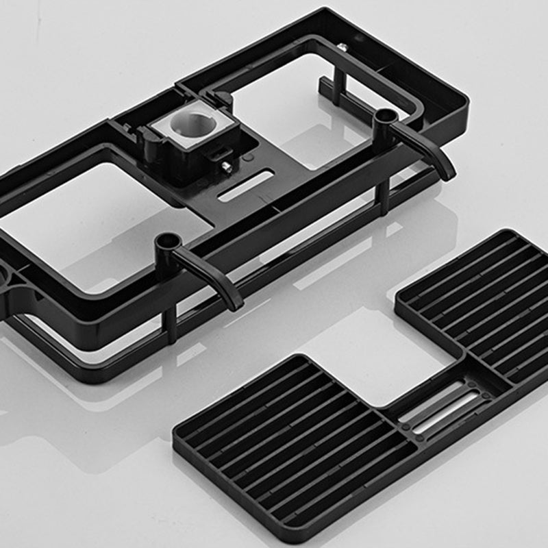 Modern Volume Control Shower Dual Shower Head Square Shower Faucet with Massage Jets