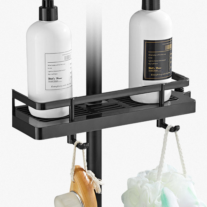 Modern Volume Control Shower Dual Shower Head Square Shower Faucet with Massage Jets