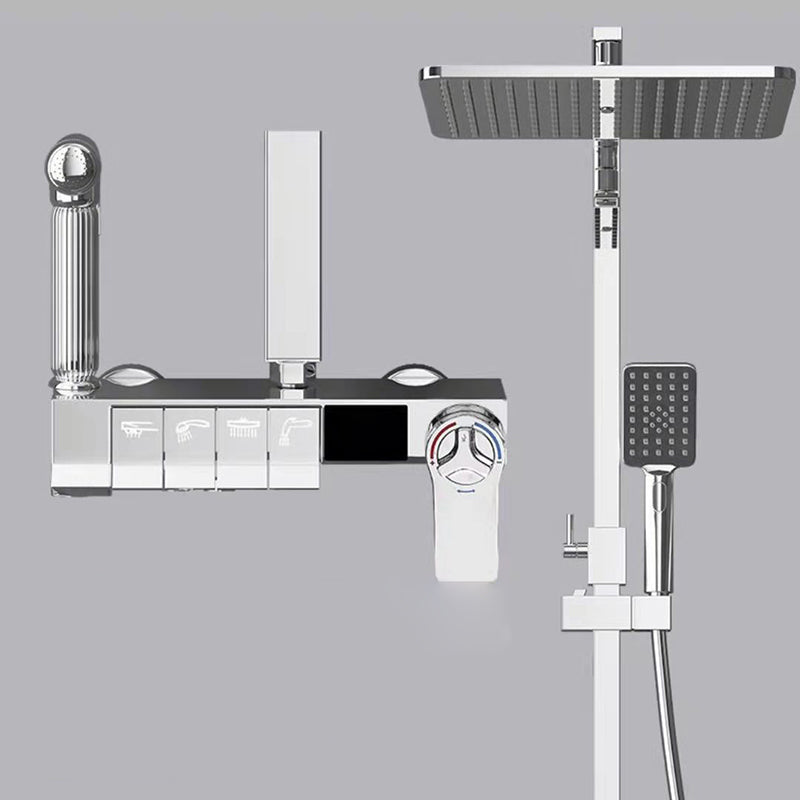Modern Style Shower System Wall Mounted Spot Resist Handle Lever Shower System
