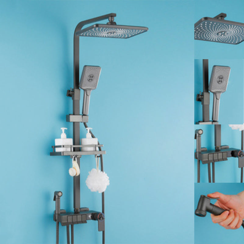 Modern Style Shower System Wall Mounted Spot Resist Handle Lever Shower System