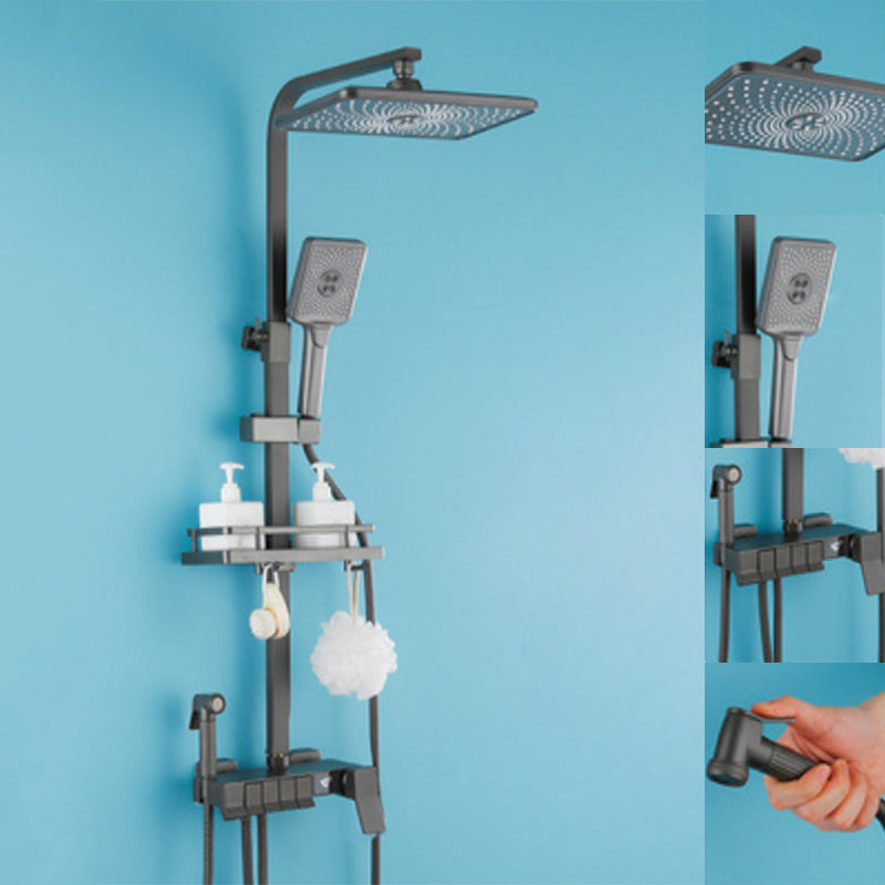 Modern Style Shower System Wall Mounted Spot Resist Handle Lever Shower System