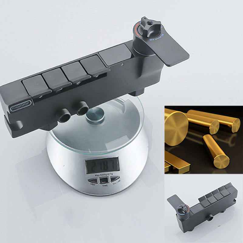 Modern Style Shower System Wall Mounted Spot Resist Handle Lever Shower System