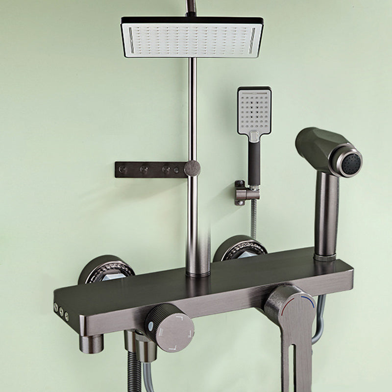 Modern Style Shower System Handle Lever Wall Mounted Spot Resist Shower System