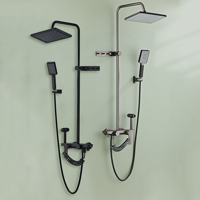 Modern Style Shower System Handle Lever Wall Mounted Spot Resist Shower System