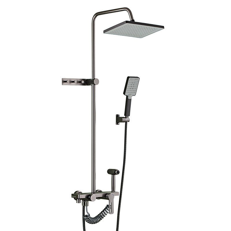 Modern Style Shower System Handle Lever Wall Mounted Spot Resist Shower System