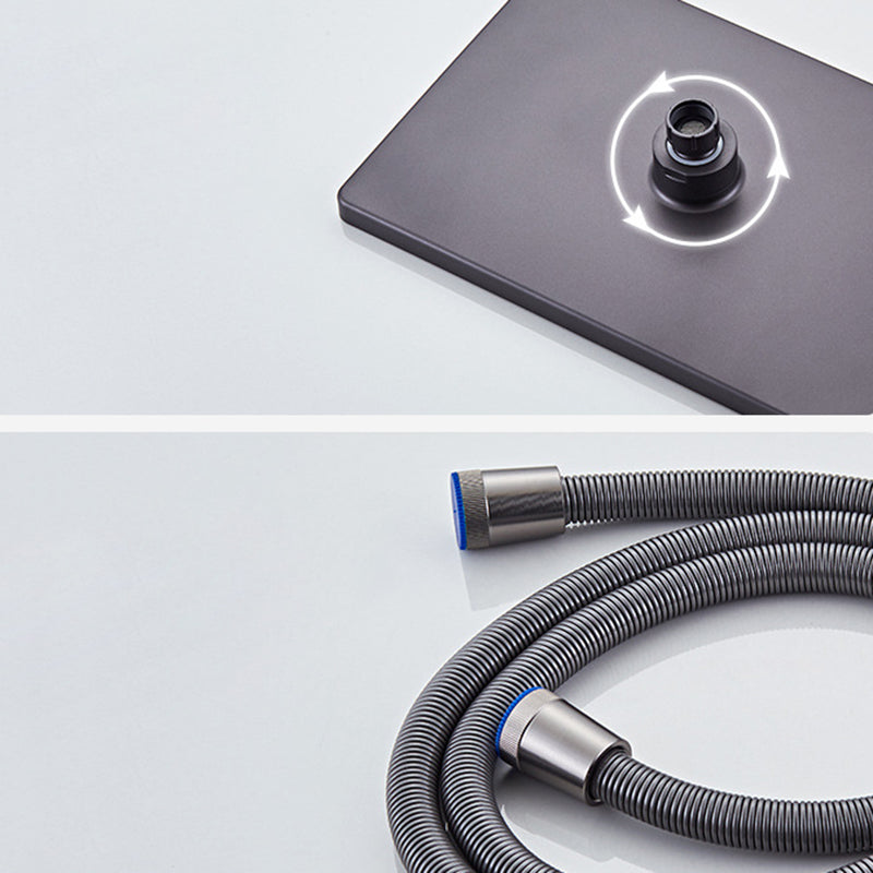 Modern Style Shower System Handle Lever Wall Mounted Spot Resist Shower System