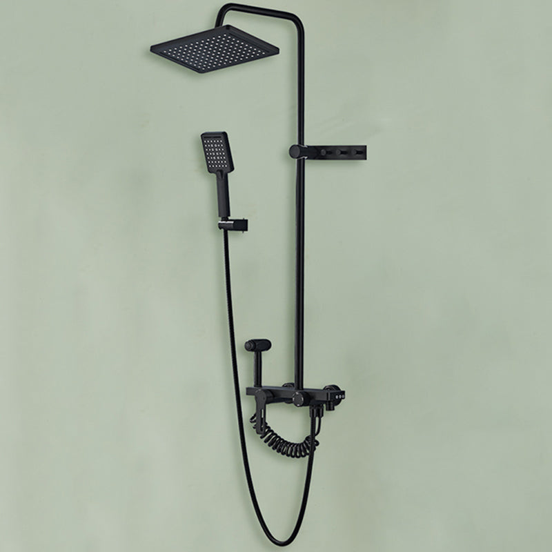 Modern Style Shower System Handle Lever Wall Mounted Spot Resist Shower System