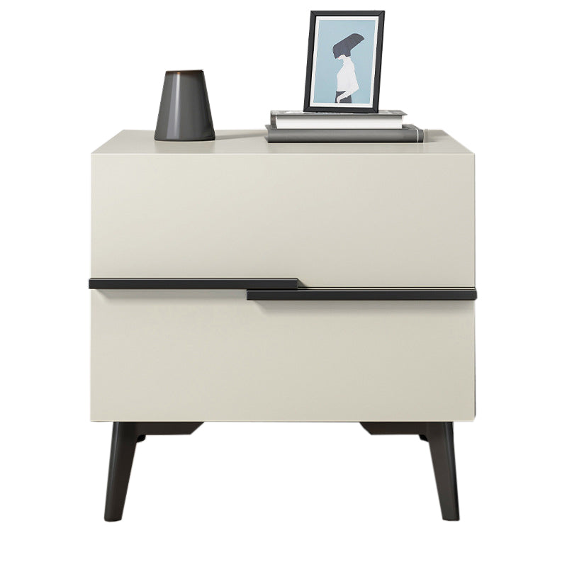 Contemporary Bed Nightstand Open Storage Night Table for Bedroom