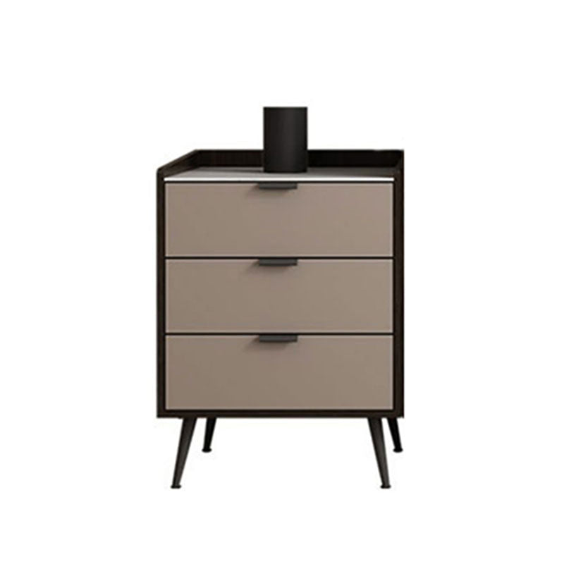 Contemporary Stone Chest Bedroom Vertical Storage Chest with Drawers