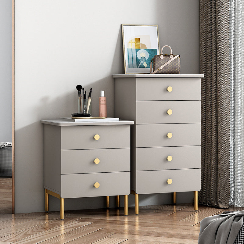 15.6-inch Width Storage Chest Dresser Glam Storage Chest with 3 Drawers