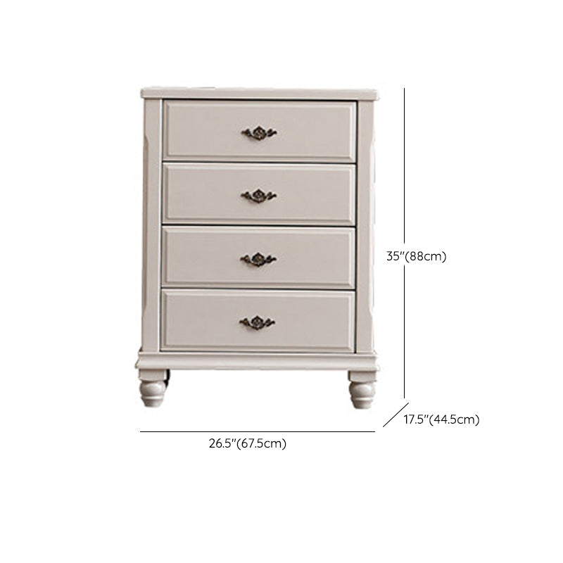 American Traditional Storage Chest Dresser Solid Wood Dresser with 3/4/5 Drawers