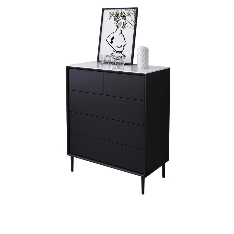 Contemporary Bedroom Wooden Storage Chest 15.7"Wide Chest with Drawers