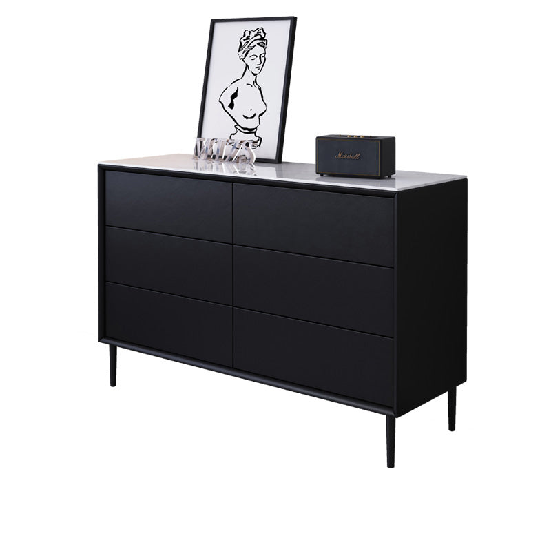 Contemporary Bedroom Wooden Storage Chest 15.7"Wide Chest with Drawers