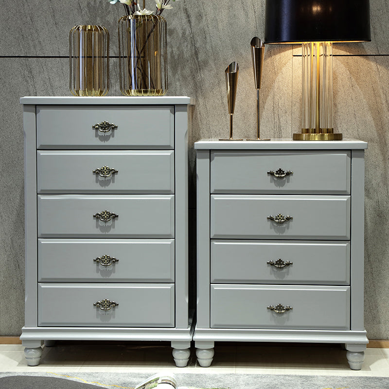 Traditional Storage Chest Solid Wood Storage Chest Dresser with 3/4 Drawers