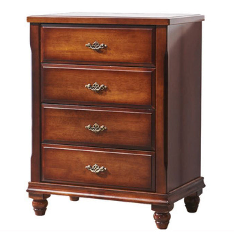 Traditional Storage Chest Solid Wood Storage Chest Dresser with 3/4 Drawers