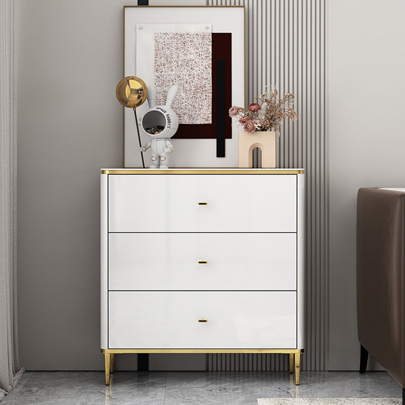 11.7-inch Width Glam Storage Chest Stone Storage Chest Dresser with 3/6 Drawers