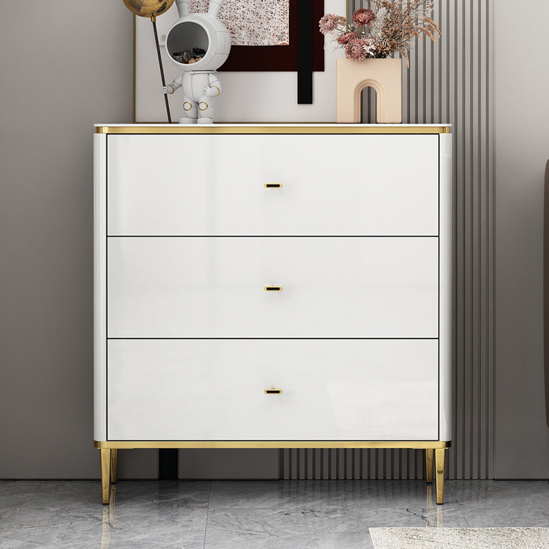 11.7-inch Width Glam Storage Chest Stone Storage Chest Dresser with 3/6 Drawers