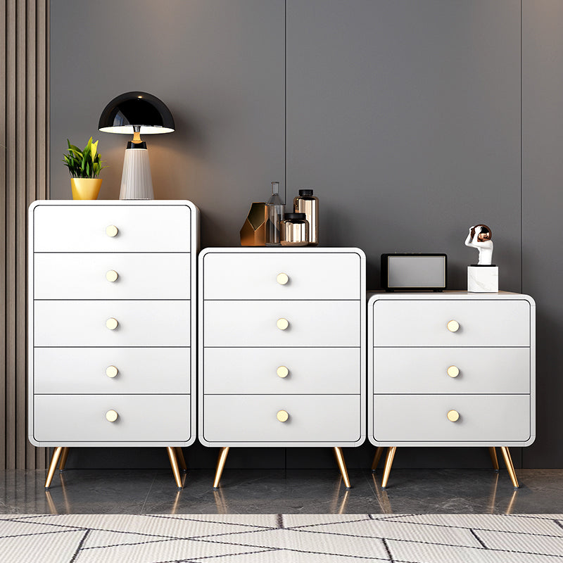 Glam Dresser Manufactured Wood Storage Chest with 3/4/5 Drawers